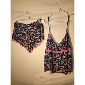 Secret Treasures Womens Plus Shortie Pj Set Pajamas Floral 3X valentines Day